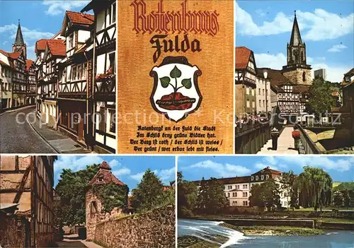 Rotenburg Fulda Altstadt Motive Fuldapartie Kat. Rotenburg a.d. Fulda