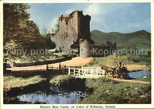 Killarney Kerry Historic Ross Castle on Lakes of Killarney Kat. Killarney