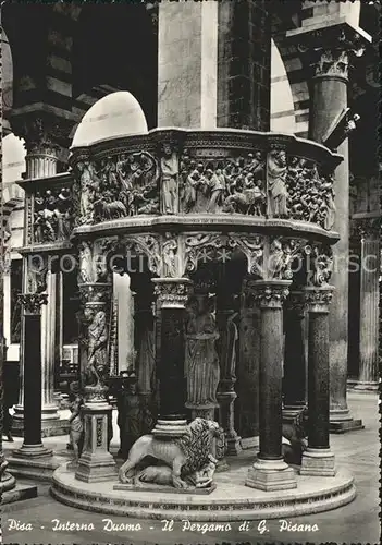 Pisa Interno Duomo Il Pergamo di G Pisano Kat. Pisa