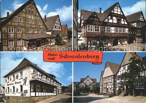 Schwalenberg Kuenstlerklause Rathaus Malkasten Markt Kat. Schieder Schwalenberg