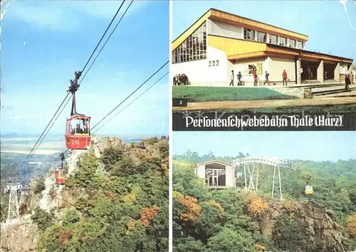 Thale Harz Seilbahn Bergstation  Kat. Thale