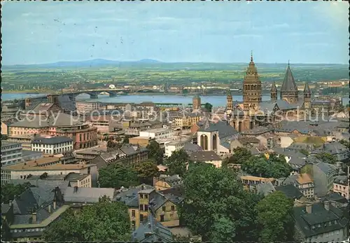 Mainz Rhein Panorama Dom