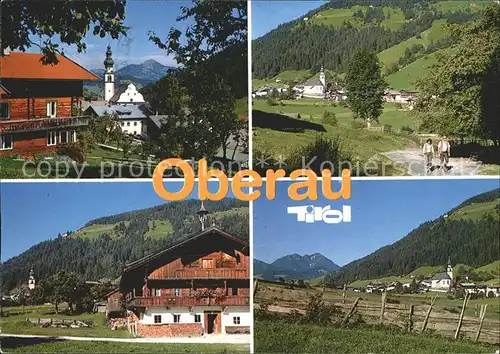 Oberau Tirol Hochtal Wildschoenau Teilansichten Kat. Wildschoenau