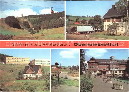 Oberwiesenthal Erzgebirge Sprungschanzen Hotel Bergfrieden JH Karl Liebknecht Teilansicht Erholungsheim Aktivist Kat. Oberwiesenthal