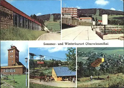 Oberwiesenthal Erzgebirge Hallenschwimmbad Fichtelberg Wetterwarte Schwebebahn Sprungschanze Kat. Oberwiesenthal