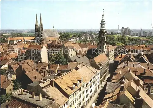 Goerlitz Sachsen Stadtblick mit Peterskirche und Rathaus Kat. Goerlitz
