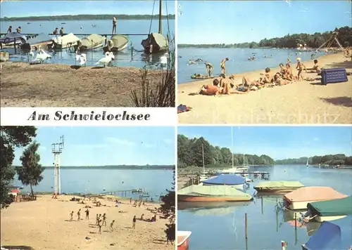 Schwielochsee Strandpartien bei Jessern Zaue und Goyatz Kat. Schwielochsee