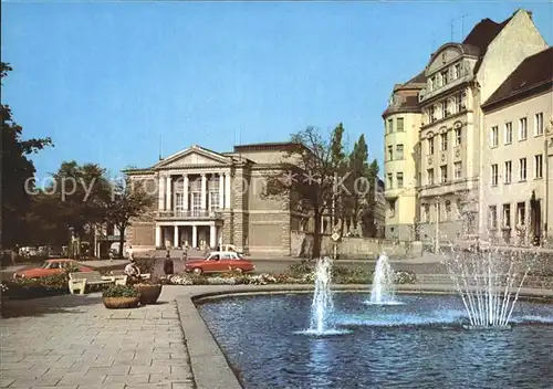 Halle Saale Theater des Friedens Wasserspiele Kat. Halle