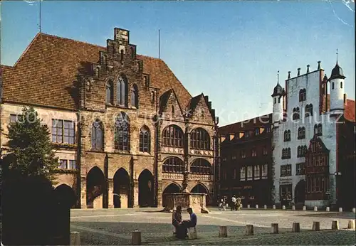 Hildesheim Rathaus mit Tempelhaus Kat. Hildesheim