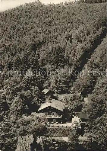 Schwarzburg Thueringer Wald HOG Schweizerhaus Kat. Schwarzburg