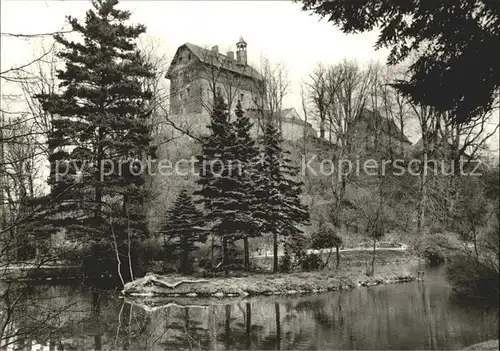 Loessnitz Erzgebirge Juri Gagarin Park mit Schloss Loessnitz Kat. Loessnitz