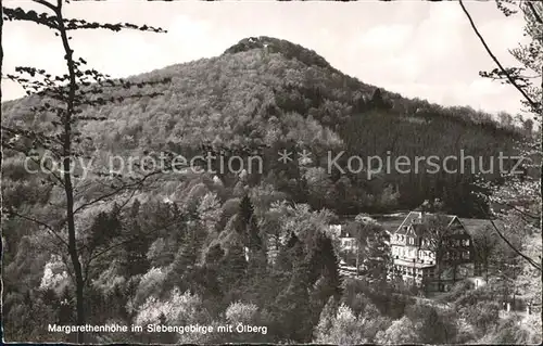 Margarethenhoehe Koenigswinter im Siebengebirge mit oelberg Kat. Koenigswinter