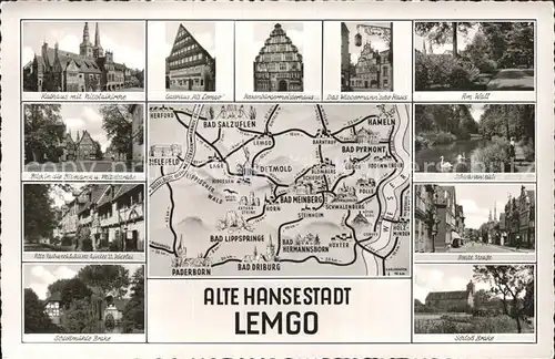 Lemgo Sehenswuerdigkeiten der alten Hansestadt Kat. Lemgo