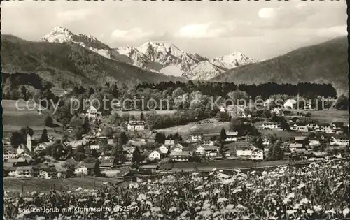 Bad Kohlgrub Gesamtansicht mit Alpenpanorama Klammspitze Ammergauer Alpen Kat. Bad Kohlgrub