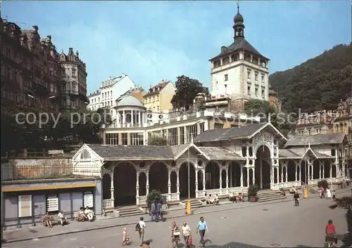 Karlovy Vary Marktkolonnade Schlossturm / Karlovy Vary /