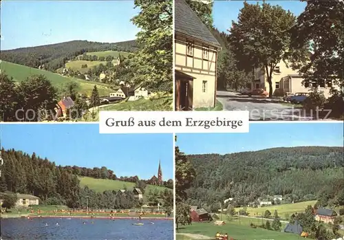 Rechenberg Bienenmuehle Osterzgebirge Teilansicht Schwimmbad Holzhau Haus des Handwerks Kat. Rechenberg Bienenmuehle