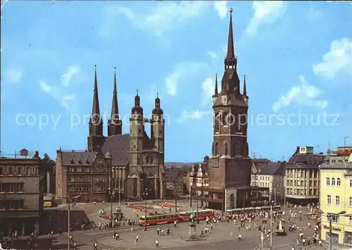 Halle Saale Marktplatz Kirche Kat. Halle