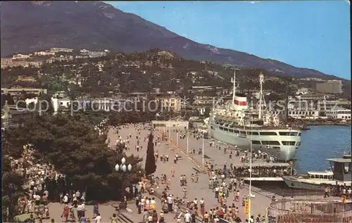 Yalta Hafen Dampfer Kat. Yalta