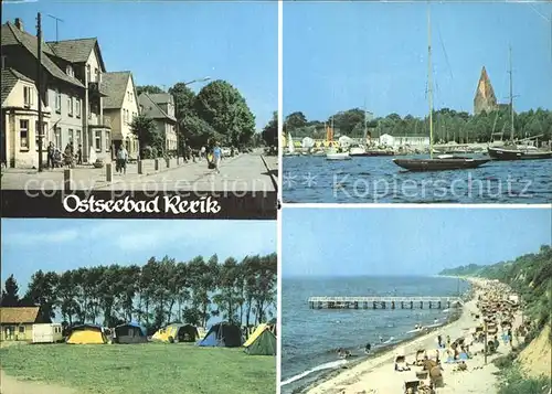 Rerik Ostseebad Strassenpartie Hafen Campingplatz Strand Kat. Ostseebad Rerik