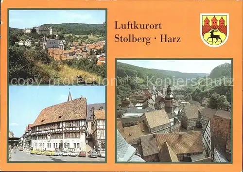 Stolberg Harz FDGB Erholungsheim Rathaus Fachwerkhaus Saigerturm Kat. Stolberg Harz