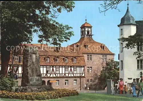 Eschwege Landgrafenschloss Gedenkstein Kat. Eschwege