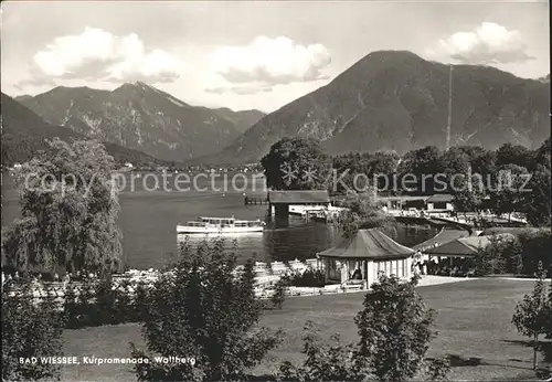 Bad Wiessee Kurpromenade Tegernsee Wallberg Bayerische Voralpen Kat. Bad Wiessee