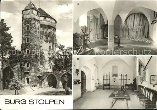 Stolpen Burg Johannisturm Marterkammer Kornhaus Wache Kat. Stolpen