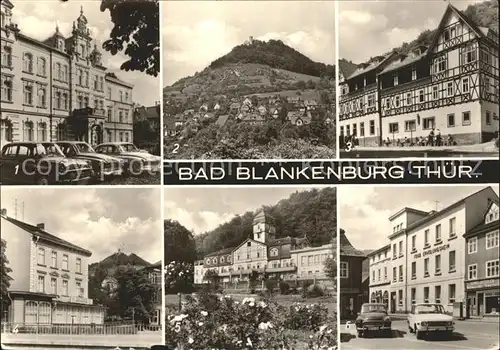 Bad Blankenburg FDGB Erholungsheime Burgruine Greifenstein Ferienheim Markt Kat. Bad Blankenburg