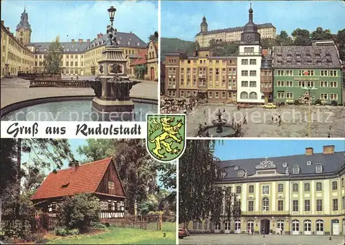 Rudolstadt Schloss Heidecksburg Marktplatz Volkskundemuseum Thueringer Bauernhaeuser Kat. Rudolstadt