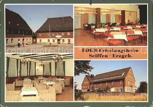 Seiffen Erzgebirge Haus Bad Einsiedel Speisesaal Klubraum Haus Berghof Kat. Kurort Seiffen Erzgebirge