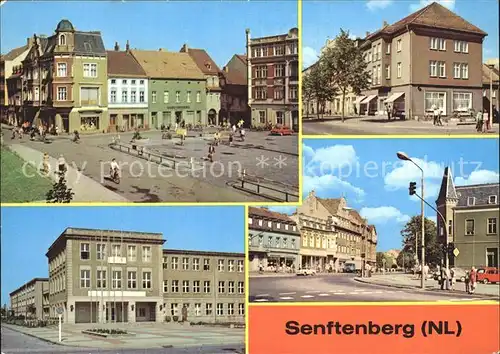 Senftenberg Niederlausitz PdF Bahnhofstr und HOG Stadtcafe Ingenieurschule Ernst Thaelmann Bahnhofstrasse Kat. Senftenberg