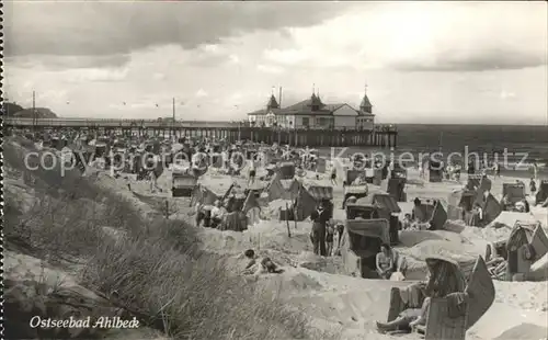 Ahlbeck Ostseebad Strand  Kat. Heringsdorf Insel Usedom