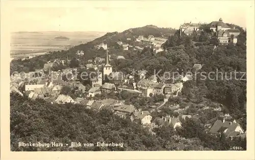 Blankenburg Harz Blick vom Eichenberg  Kat. Blankenburg