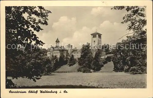 Waldenburg Sachsen Sanatorium Schloss  Kat. Waldenburg Sachsen