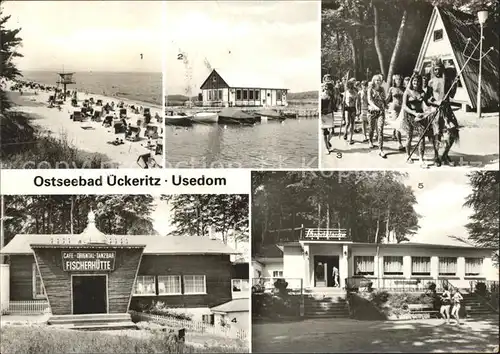 ueckeritz Usedom Strand Hafen Achterwasser Neptunfest Strandklause  Kat. ueckeritz Usedom