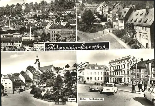 Hohenstein Ernstthal Hotel Sachsenring Markt  Kat. Hohenstein Ernstthal