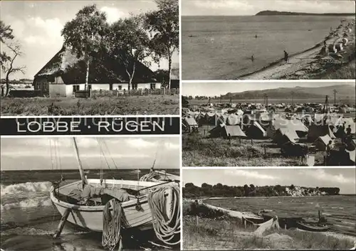 Lobbe Middelhagen Ruegen Campingplatz Fischerboot  Kat. Middelhagen Ruegen