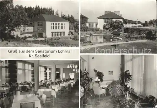 Munschwitz Sanatorium Loehma Speisesaal Wintergarten Kat. Leutenberg