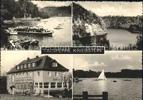 Talsperre Kriebstein Strandgasthaus Falkenhain  Kat. Waldheim Sachsen