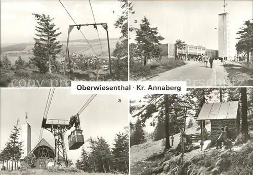Oberwiesenthal Erzgebirge Fichtelberg Fichtelberghaus Schwebebahn Eckbauerhuette  Kat. Oberwiesenthal