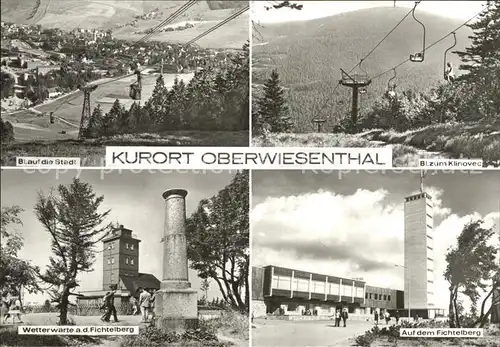 Oberwiesenthal Erzgebirge Wetterwarte Fichtelberg Klinovec Sesselbahn  Kat. Oberwiesenthal