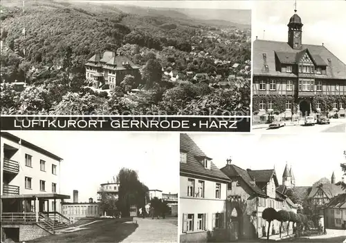 Gernrode Harz Teilansichten Gebaeude  Kat. Gernrode Harz