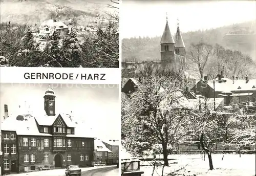 Gernrode Harz FDGB Heim Stubenberg Rathaus Eintausendjaehrige St. Cyriakus Kirche  Kat. Gernrode Harz