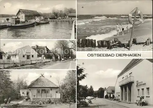 Dierhagen Ostseebad Bootshafen Strand FDGB Erholungsheim Ernst Moritz Arndt  Kat. Dierhagen Ostseebad
