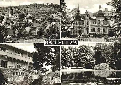 Bad Sulza Inhalatorium Teich Kurhaus  Kat. Bad Sulza