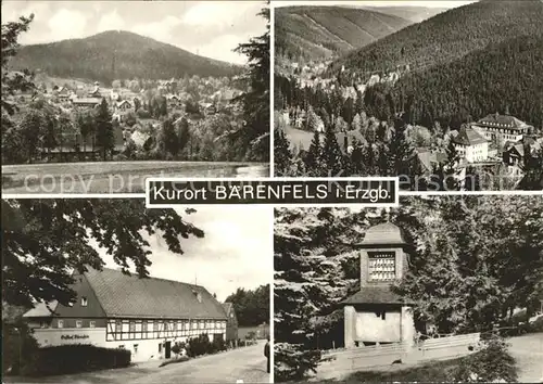 Baerenfels Erzgebirge Gasthof  Kat. Altenberg