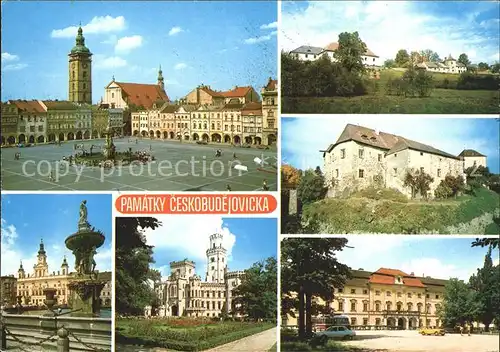 Ceske Budejovice Zizkova namesti Zumberk Nove Hrady Zamek Hluboka  Kat. Budweis Ceske Budejovice