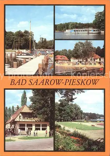 Bad Saarow Pieskow Bootsanlegestelle Dampferanlegestelle Schwanenwiese HOG Pechhuette  Kat. Bad Saarow