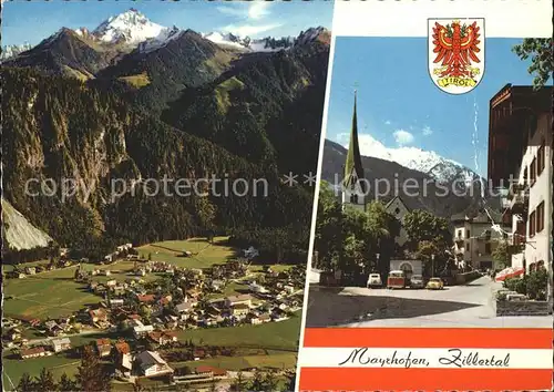 Mayrhofen Zillertal Ahornspitze Unterer Dorfplatz Tristner  Kat. Mayrhofen