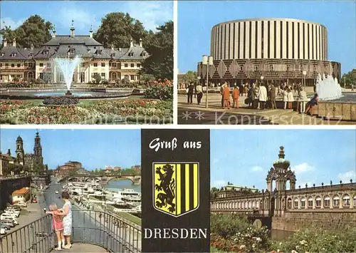 Dresden Schloss Pillnitz Bergpalais Filmtheater Prager Strasse Bruehlsche Terrasse  Kat. Dresden Elbe